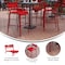 Flash Furniture Red All-Weather Steel Bar Stool, 4PK 4-XU-CH-10318-B-RED-GG - alternate 9